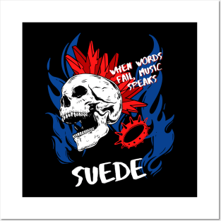 suede ll music speaks Posters and Art